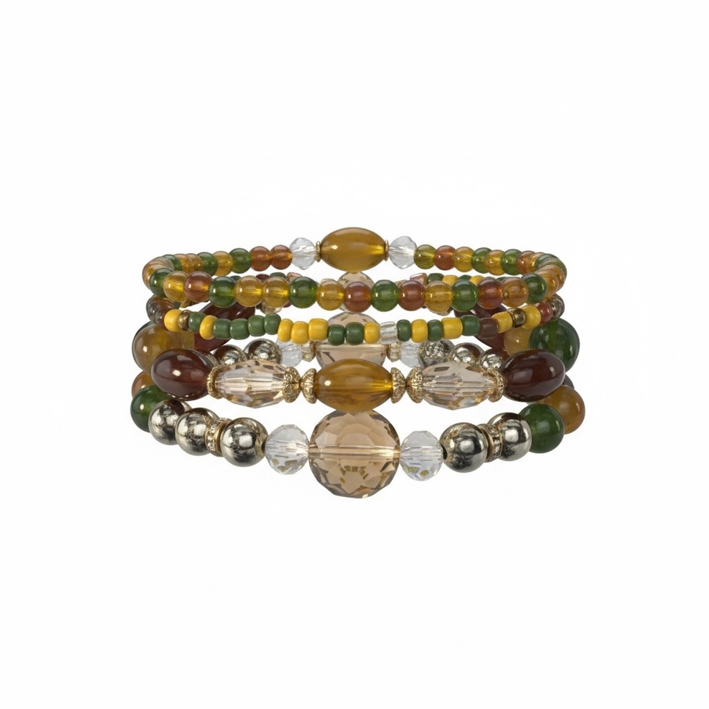 Fashion Jewelry Elegant Beaded Bracelet Set